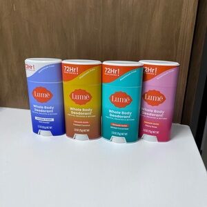 Lume Whole Body Deodorant - Orange, Blue, Pink, and Yellow